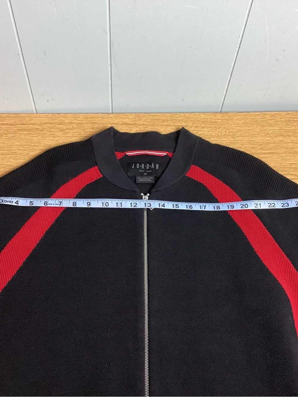 Nike Air Jordan Sportswear Tech Knit “Bred” Full-Zip sweater Jacket, Size: 2XL